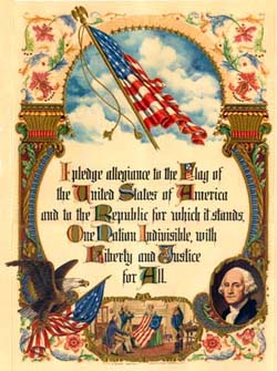 The original pre-1955 Pledge, without image