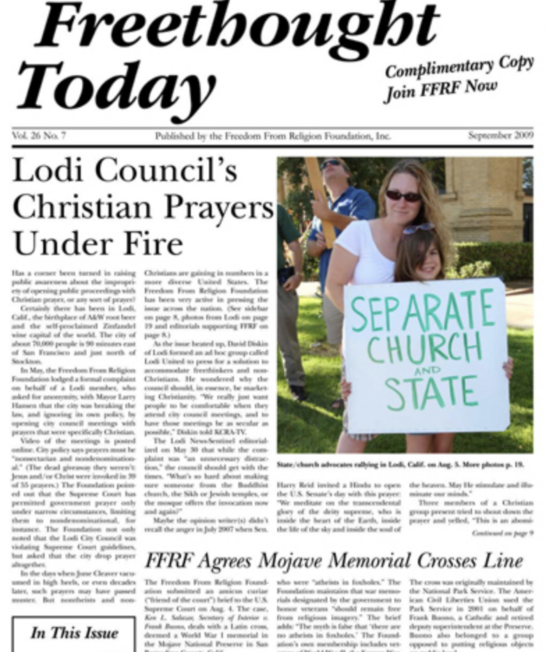 Freethought Today Debuts