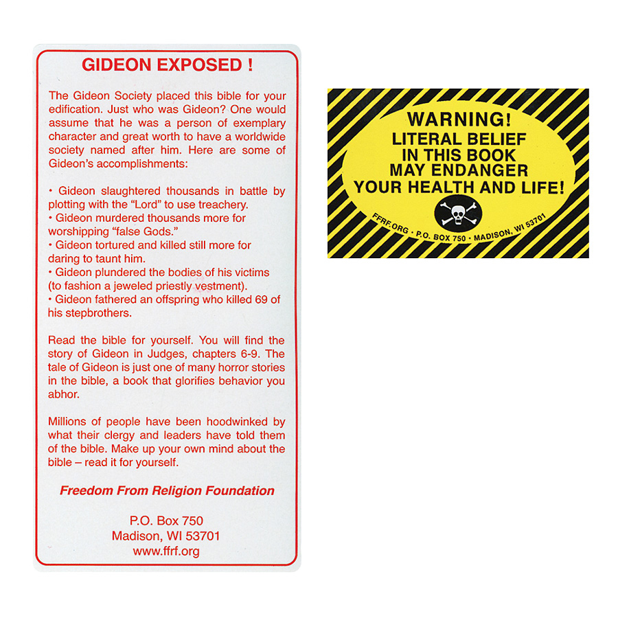 24 Stickers Bible Warning Bundle