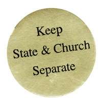 Keep State and Church Separate Stickers