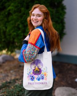 Freethinker with Pansies